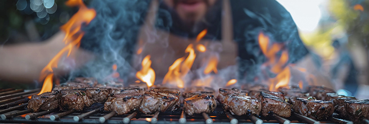 carne ahumada en parrilla jabb